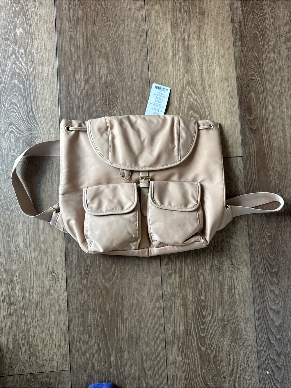 NWT Year of Ours Beige Women's Backpack with Front Pockets